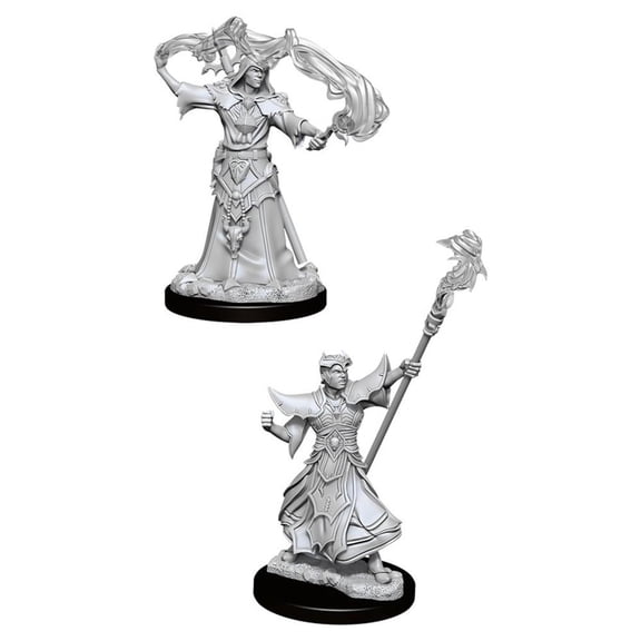Pathfinder Battles Deep Cuts Male Human Sorcerer W11 Miniature Unpainted Polymer Plastic WizKids
