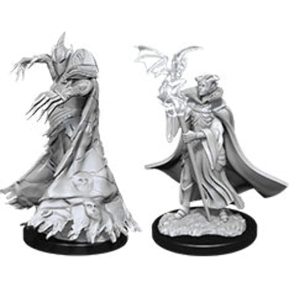 WizKids Pathfinder Battles Deep Cuts Unpainted Miniatures: Cultist & Devil