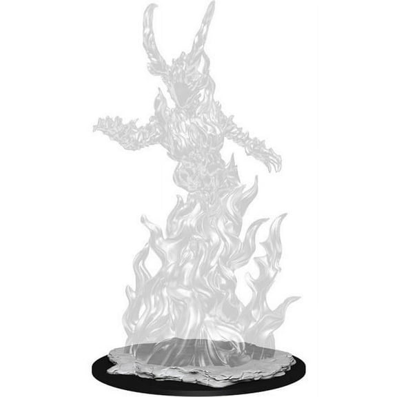 Pathfinder Deep Cuts Huge Fire Elemental Lord W13 Unpainted Miniature Unpainted Polymer Plastic Model Detailed Durable WizKids