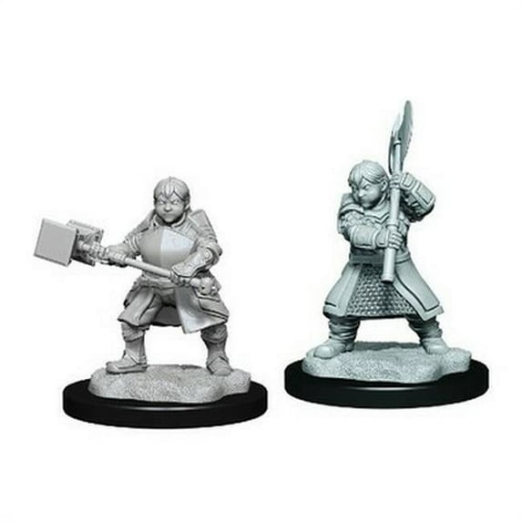 Critical Role Unpainted Miniatures: W1 Dwarf Dwendalian Empire Fighter