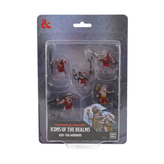 WizKids WZK96253 D&D - Icons of the Realms - Kuo Toa Warband Miniatures