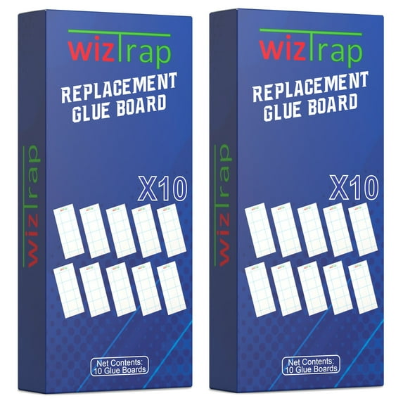 WizTrap 20 Sticky Glue Board Refills, For The WizTrap Plug In Fly Trap!
