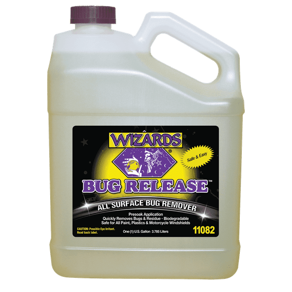 "Wizards Bug Release – 1 Gallon | All-Surface Bug Remover & Pre-Soak Cleaner | Safe on Paint, Chrome, Glass & Plastic | Non-Toxic, Biodegradable Formula "