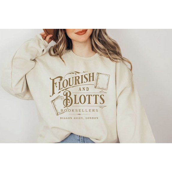Wizard Book Shop Sweatshirt, Book Nerd Sweat, HP Sweat, Subtle Sweatshirt, Magical School, Universal Trip Shirt, HP Fan Shirt