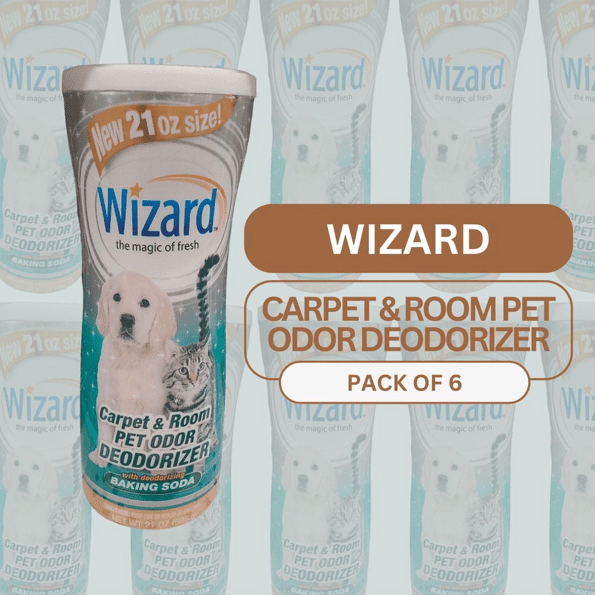 Wizard Carpet and Room Pet Odor Deodorizer (21 oz., Pack of 6