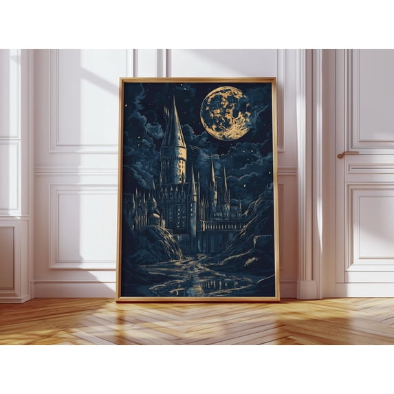Magic Storage Design Wizard Castle, Magic School, Magical Skys, Trendy Wall Poster, Living ...