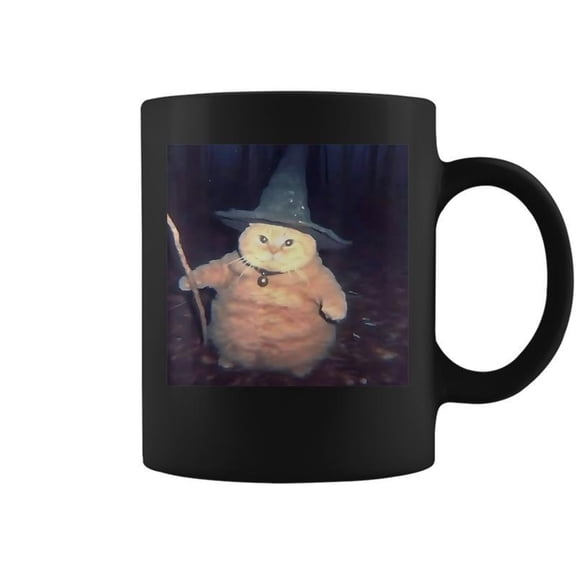 Wizard Cat Weird Halloween Cat Meme Coffee Mugs