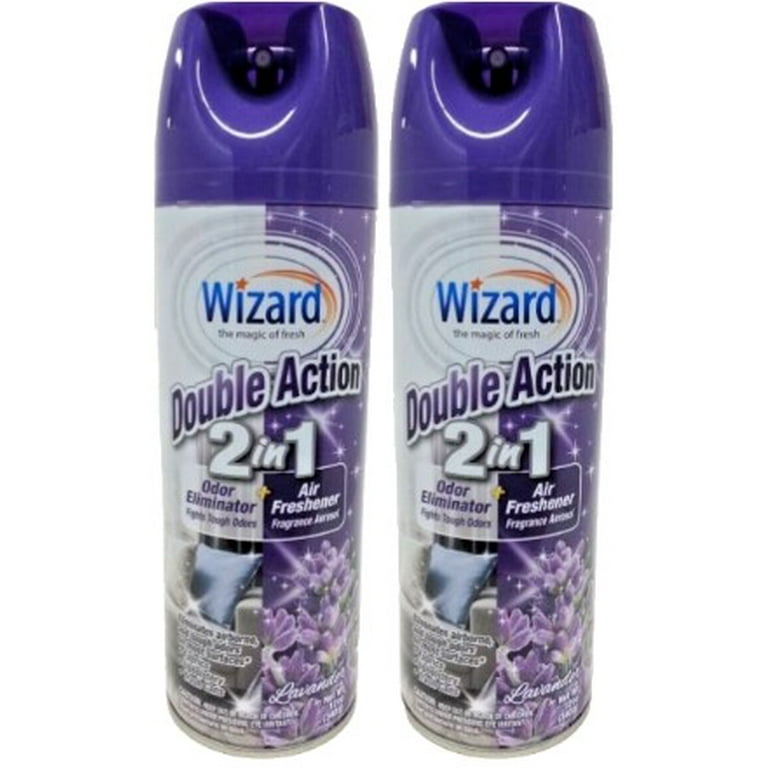 Wizard Double Action 2 in 1 Odor Eliminator + Air Freshener