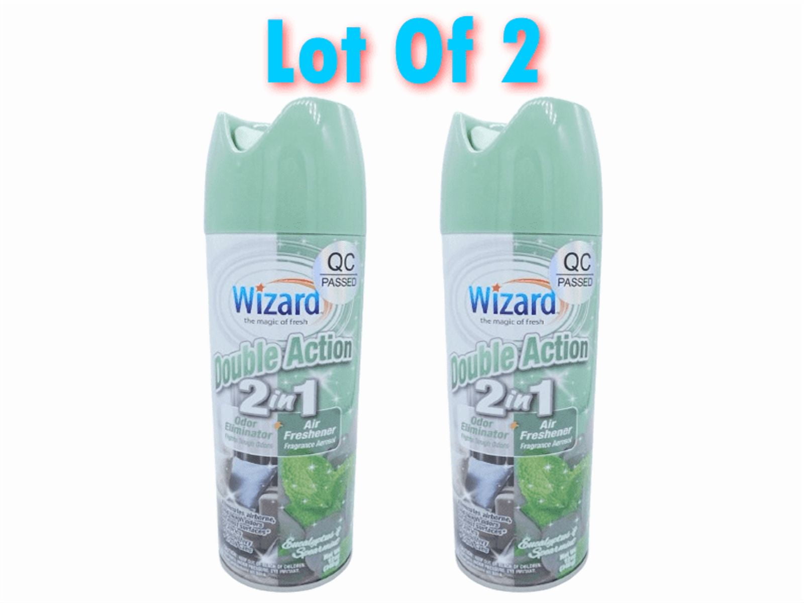 Wizard Double Action 2 in 1 Odor Neutralizer + Air Freshener