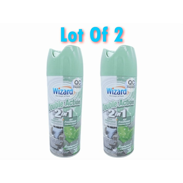 Wizard Double Action 2 in 1 Odor Neutralizer + Air Freshener