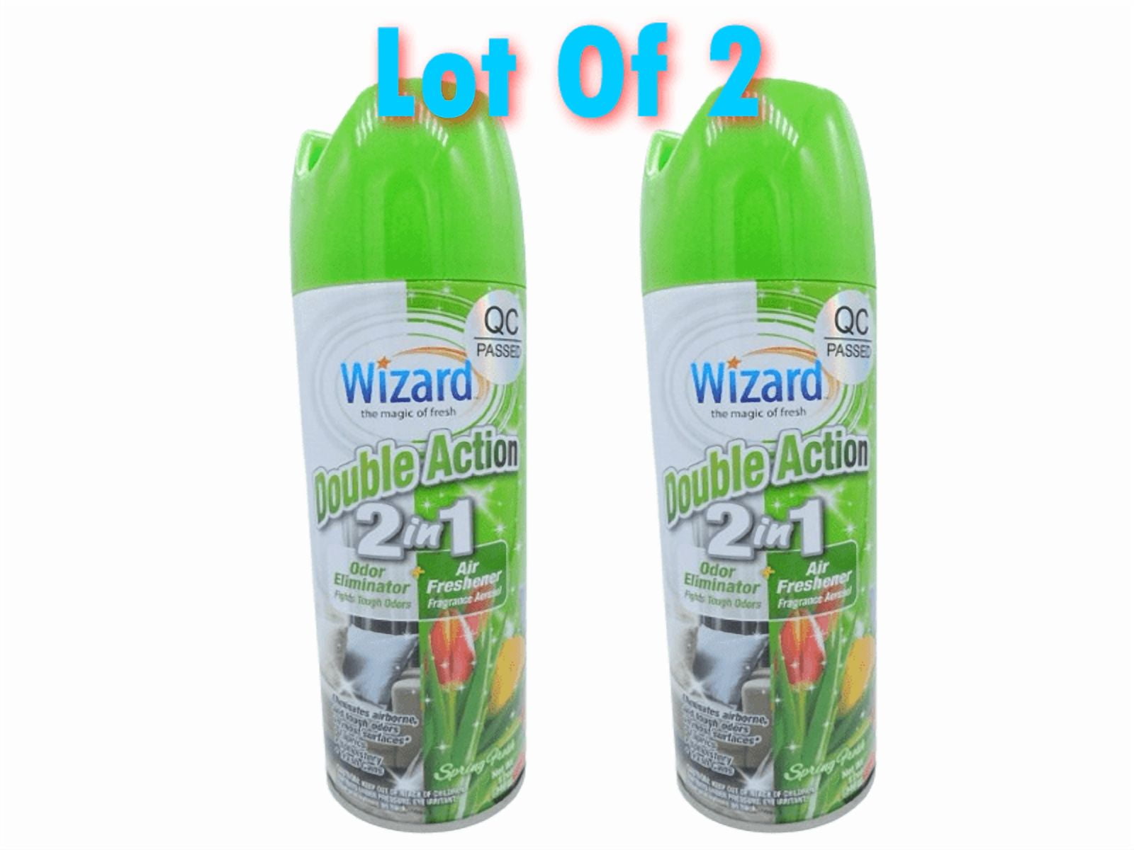 Wizard Double Action 2 in 1 Odor Neutralizer + Air Freshener