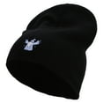 thumbnail image 1 of Wizard Embroidered Big Size Superior Cotton Short Knit Beanie - Black XL-3XL, 1 of 5