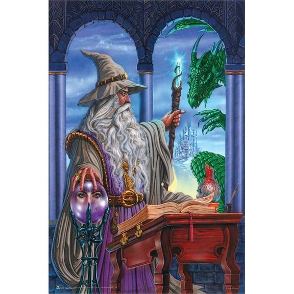 Wizard Emissary by Ed Beard Non-Flocked Blacklight Poster - 24" x 36"