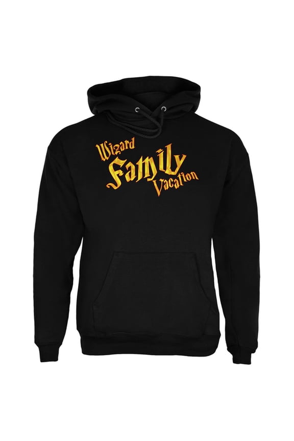 Wizard Family Vacation Mens Hoodie Black SM