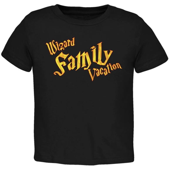 Wizard Family Vacation Toddler T Shirt Black 4T