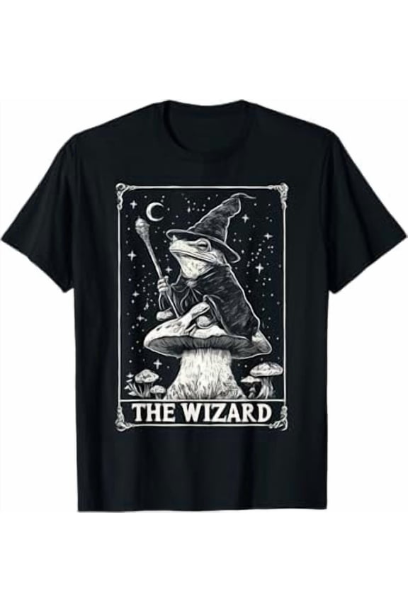 Wizard Frog Tarot Vintage T-Shirt