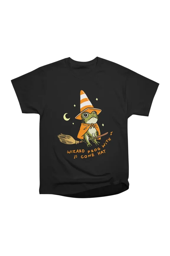 Wizard Frog With Cone Hat T-Shirt Tee Gift For Him Merch For Her Apparel For Friend
