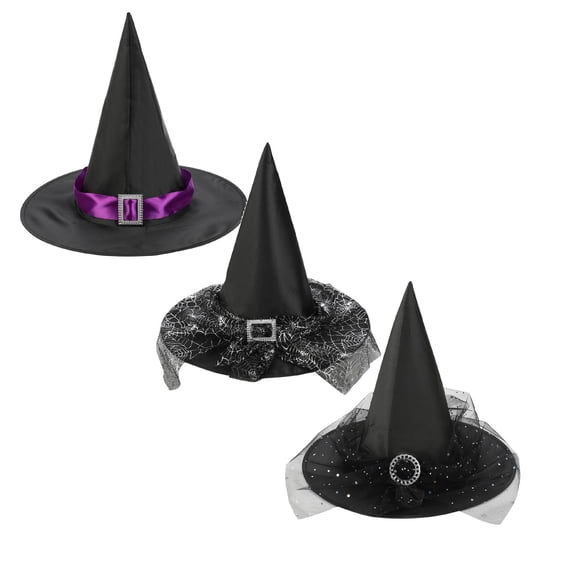 Wizard Hat Birthday Hats Witch Clothes for Girls 3PCS Pastel Halloween Decor