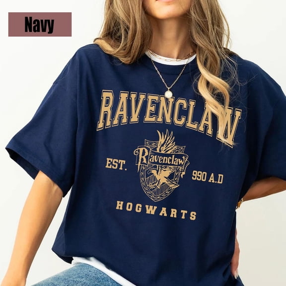 Wizard Houses Ravenclaw T-Shirt, Vintage Hogwarts Wizarding World Shirt, Hogwarts House T-shirt,HP Fan Shirt, Wizard School Shirt