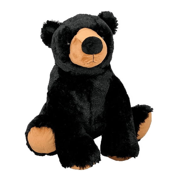 Wizard Hucklebeary the Black Bear Plush Toy 16-Inch - Magical Blue Wizard Costume with Hat and Wand, Perfect for Kids Who Love Fantasy