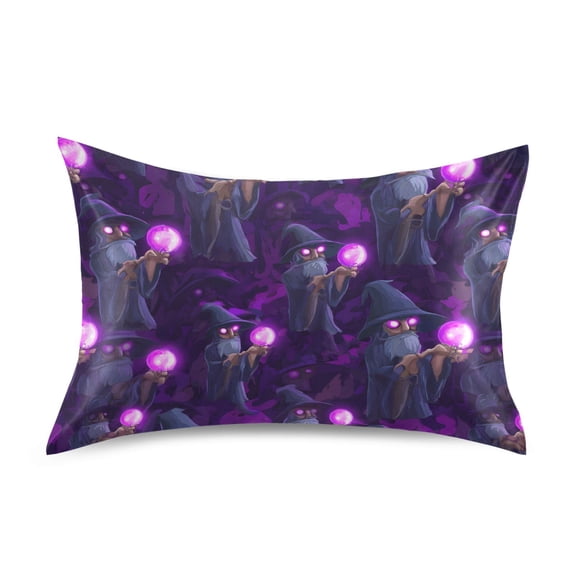 Wizard Magic Orb Pillowcase Standard Size Luxury Silky Soft Wrinkle Resistant Envelope Closure 20x26in