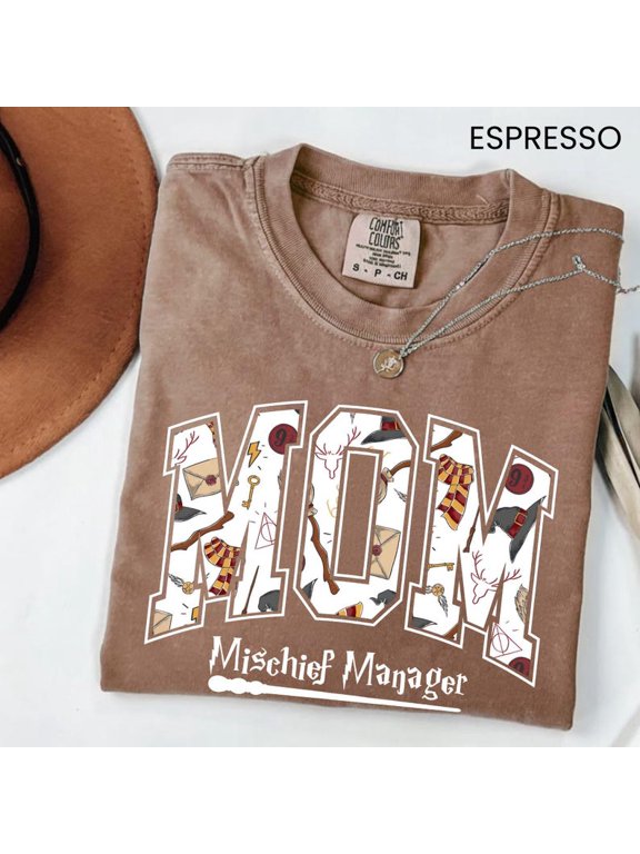 Wizard Mom Comfort Colors T-Shirt, Magic Mama Halloween Graphic, Fantasy Inspired Gift