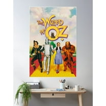 Wizard Of Oz 1939 Vintage Poster Wall Art, Modern Wall Decor For Living Room Bedroom, 8x12 UNFRAMED