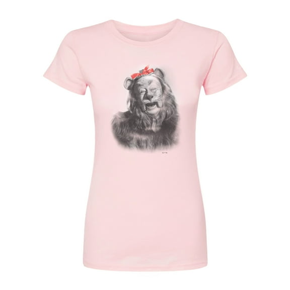 Wizard Of Oz - Bow Lion - Juniors Fitted Short Sleeve Graphic T-Shirt