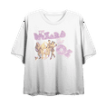 thumbnail image 1 of Wizard Of Oz Cartoon Group Shot Women's White Crew Neck Short Sleeve Crop Tee-Medium, 1 of 2