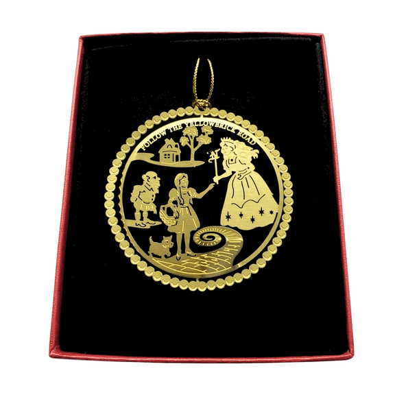 Wizard Of Oz Christmas Ornament Follow The Yellow Brick Road Glinda Munchkin Dorothy Toto