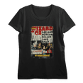 thumbnail image 1 of Wizard Of Oz Distressed Movie Cast Poster Women's Black Crew Neck Short Sleeve Crop Tee-Medium, 1 of 5