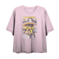 thumbnail image 1 of Wizard Of Oz Distressed Movie Poster 
 Women's Pink Crew Neck Short Sleeve Crop Tee-Small, 1 of 2