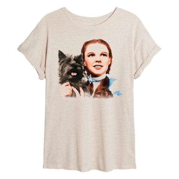 Wizard Of Oz - Dorothy And Toto - Women's Oversized Graphic T-Shirt