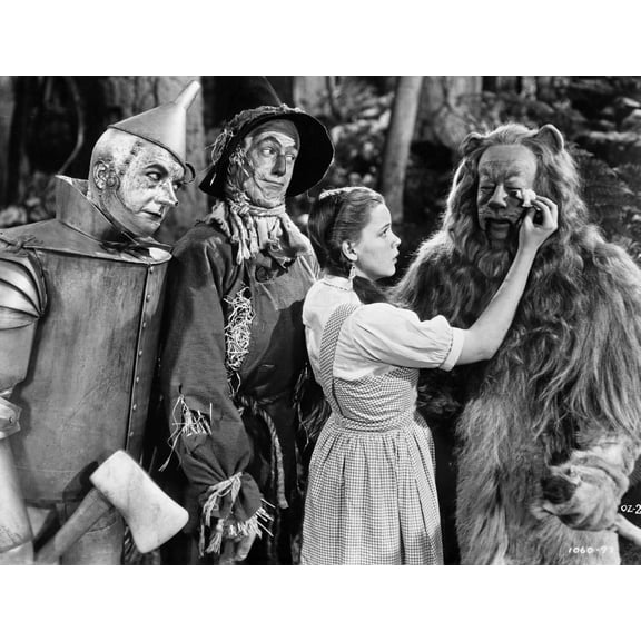 Wizard Of Oz Dorothy Wipes Coward Lion's Tears Photo Print (24 x 30)