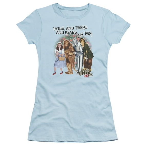 Wizard Of Oz Oh My Junior Women's T-Shirt Sheer Light Blue