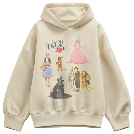 Wizard Of Oz - Oz Group Tonal Washed - Ladies Oversized Fleece Hoodie Sweatshirt
