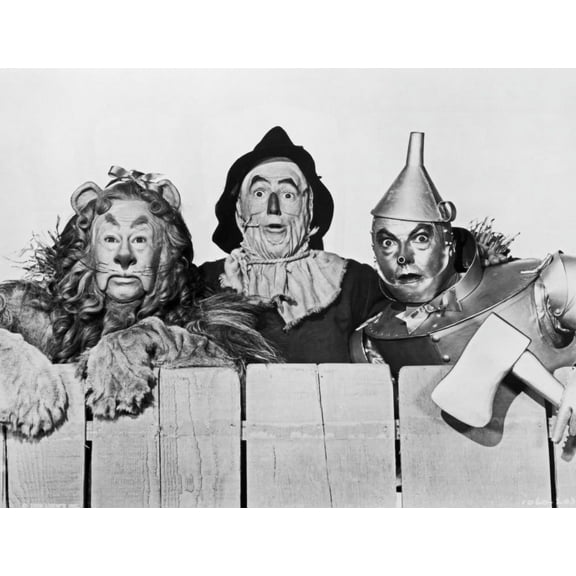 Wizard Of Oz Portrait Coward Lion, Scarecrow and Tinman Photo Print (24 x 30)