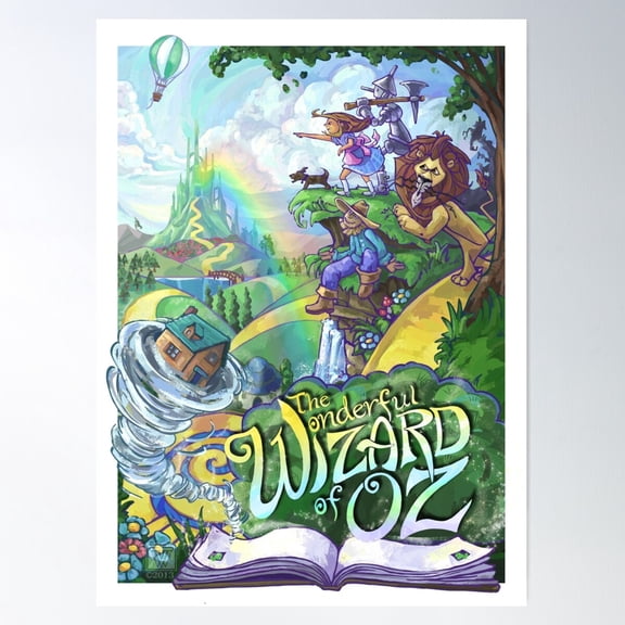 Wizard Of Oz Poster Wall Art, Modern Wall Decor For Living Room Bedroom, 16x24 UNFRAMED