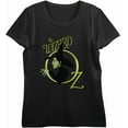 thumbnail image 1 of Wizard Of Oz Wicked Witch Logo  Women's Black Crew Neck Short Sleeve Crop Tee-XS, 1 of 2