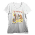 thumbnail image 1 of Wizard Of Oz Yellow Brick Road Vintage Shot Women's Vivid White Crew Neck Short Sleeve Crop Tee-Medium, 1 of 2