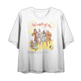 thumbnail image 1 of Wizard Of Oz Yellow Brick Road Vintage Shot Women's White Crew Neck Short Sleeve Crop Tee-XL, 1 of 2