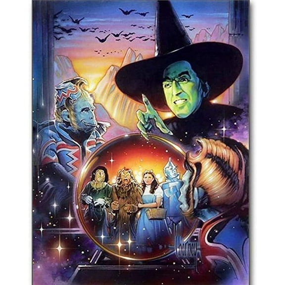 The Wizard of Oz Diamond Painting Kits for Adult Beginners, 5D Cartoon Diamond Art Kits, DIY Full Drill Diamond Art Painting Diamond Dots Crafts Kits for Home Wall Decor Gifts (11.8x15.7in)