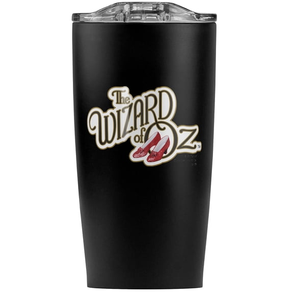 The Wizard Of Oz Ruby Slippers Logo Stainless Steel 20 oz Travel Tumbler, Vacuum Insulated & Double Wall with Leakproof Sliding Lid | Great for Coffee/Hot Drinks and Cold Beverages