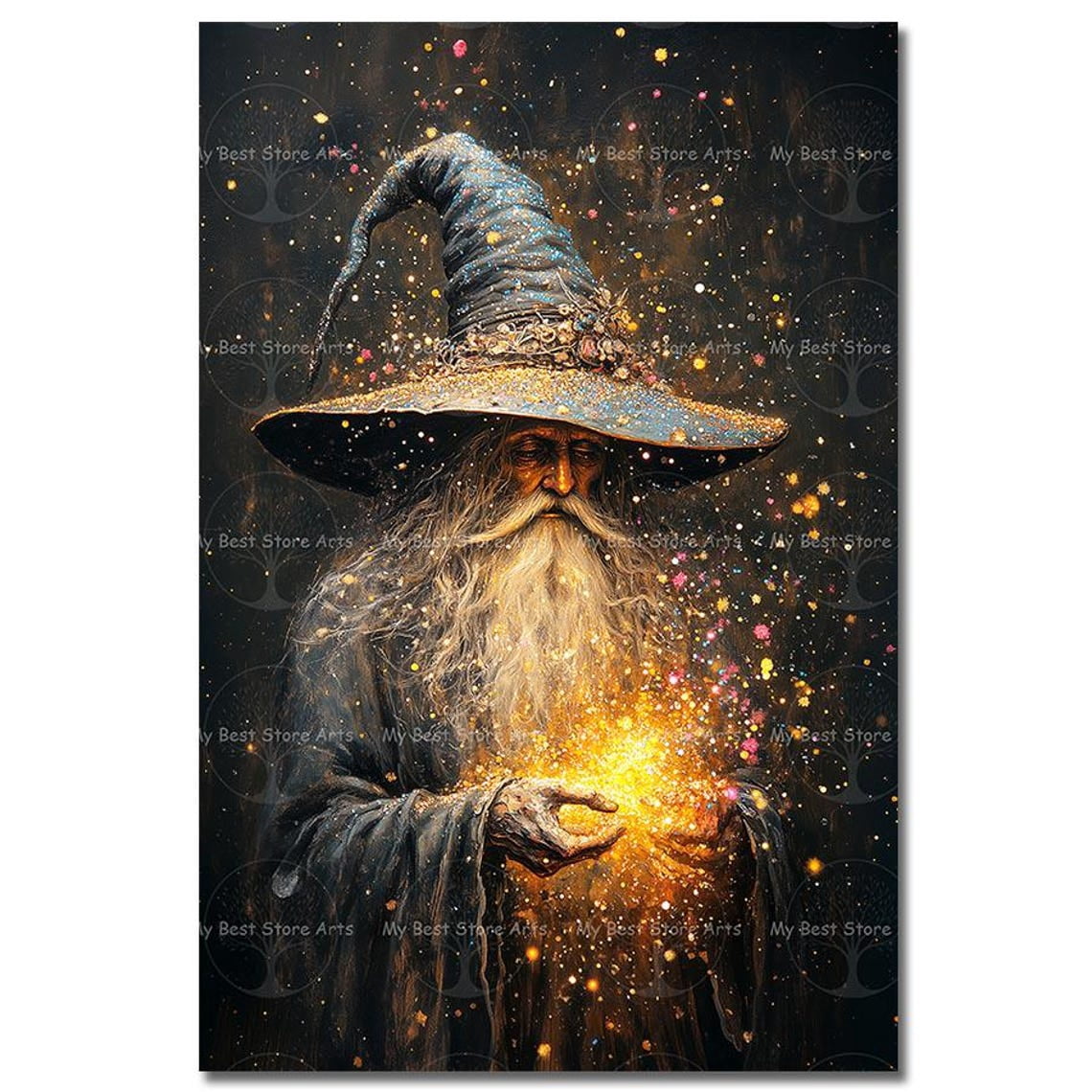 Wizard Poster, Fantasy Picture, Folklore, Fairytale, Magic Themed ...