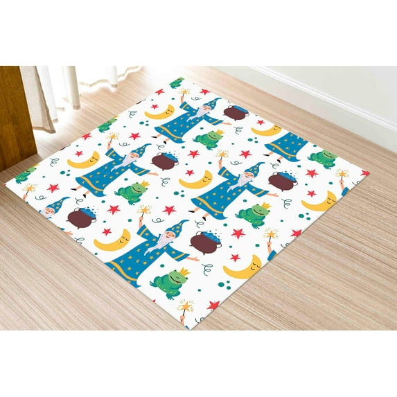 Wizard Rugs, Potion Rug, Toad Rugs, Kids Room Rug, Easy To Clean Rug, Children Room Rug, Area Rug, Car Mat, Rug, Nursery Rug, 2.6'x6.5' - 80x200 cm