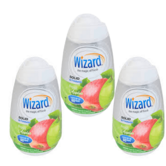Wizard Solid Adjustable Air Freshener 3 Pack bottles (37.8 oz) Fresh Apples Scent