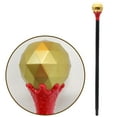 thumbnail image 1 of Wizard Staff Cane, Halloween Costume Prop, Lightweight Plastic Magic Wand for Cosplay and Role-Playing, Multicolor Durable Folding Walking Staff, 27.95 Inch Length, 1 of 6