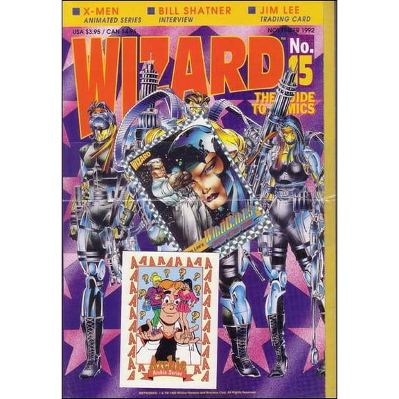 Wizard: The Comics Magazine #15 (with card) VF ; Wizard Comic Book