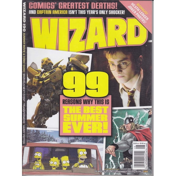 Wizard: The Comics Magazine #190C (in bag) VF ; Wizard Comic Book