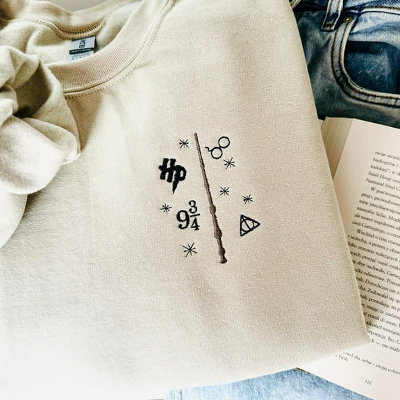 Wizard Wand Shop Embroidered Sweatshirt